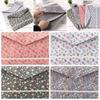 A4 Students Portable Organizer Simple File Folder Floral Document Bag Paper Holder Canvas Felt File Briefcase