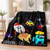 Among Us Flannel Throw Blanket Soft Warm Cozy For Sofa Bed Indoor Home Bedroom Use