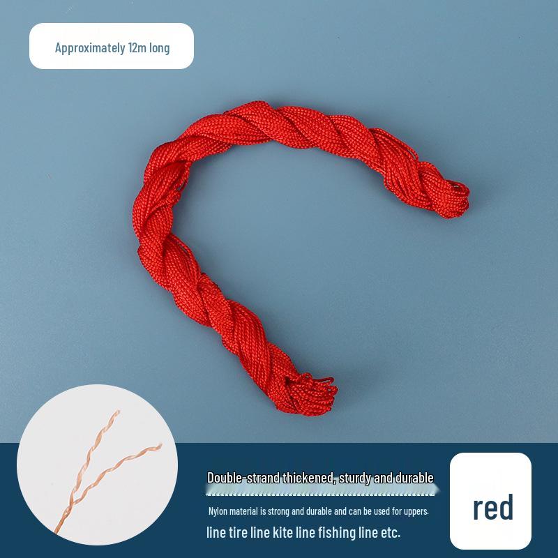 Shoe & Tire Repair Nylon Thread Set: Ideal for Shoes, Kites, Fishing, Hand Sewing, and Binding with Needle.