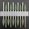10 Uds. Fresa de silicona para manicura, broca de goma para uñas, máquina, accesorios de manicura, pulidor de uñas, herramienta amoladora