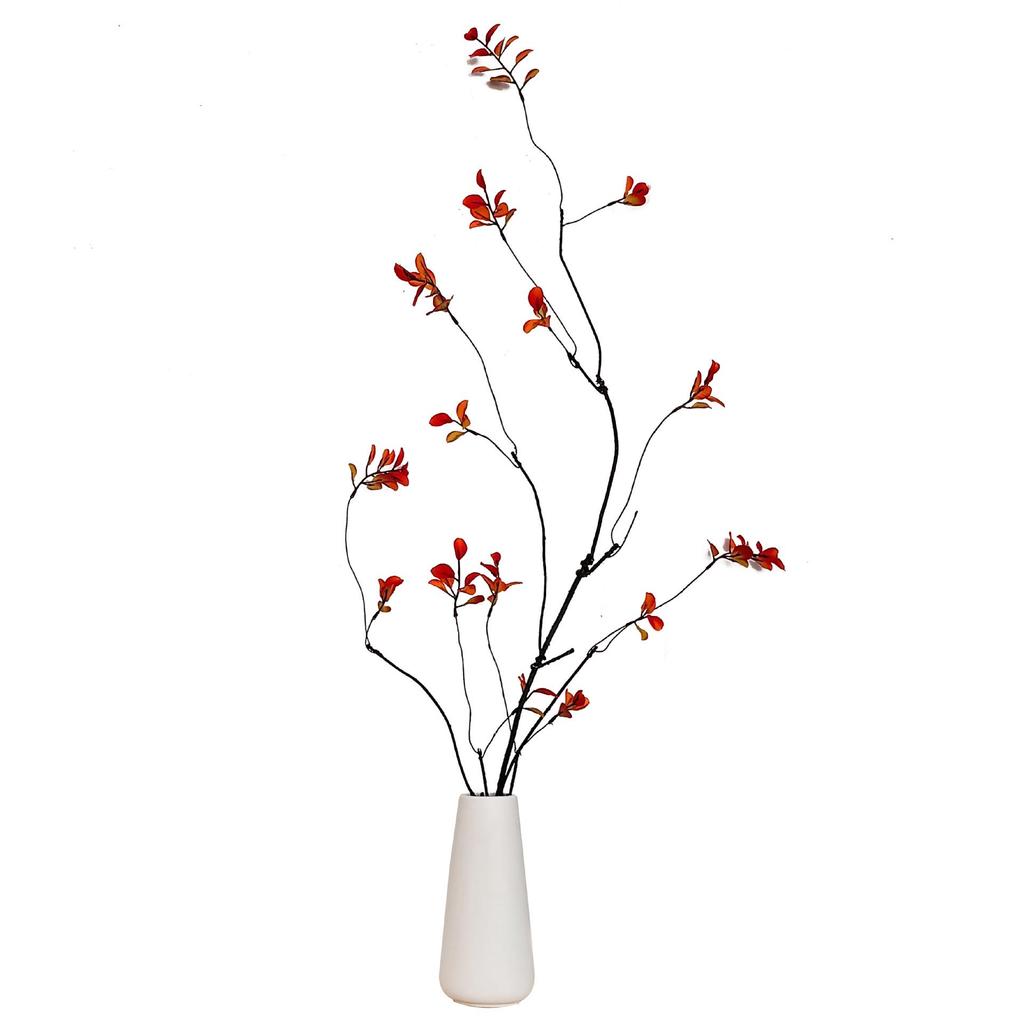 Chinese Style Autumn Branches for Home and Hotel Decor - Artificial Green Plant Ornaments for Flower Arrangements