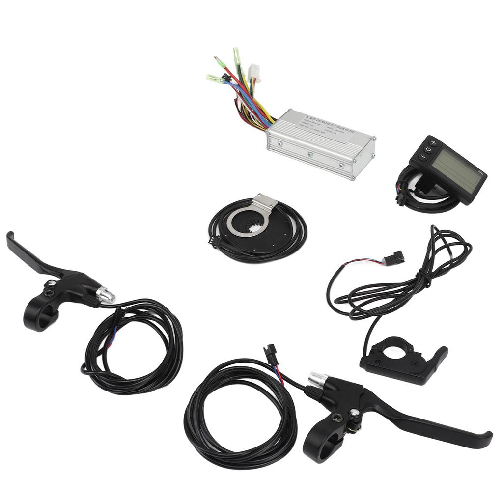 500W 22A DC 36V 48V Electric Bike Controller S866 Display Meter Thumb Throttle Brake Handle Set