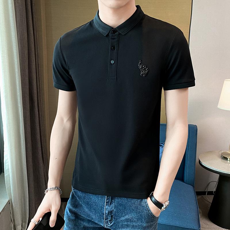 Short Sleeve Korean Thin Solid Color Men 'S Casual Summer Polo Shirt