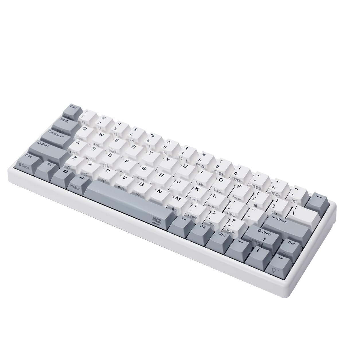 

NiZ Keyboard [Atom66] Capacitive contactless wireless keyboard White 66 keys Key weight 35g English layout Equipped with PBT keycap Compatible with