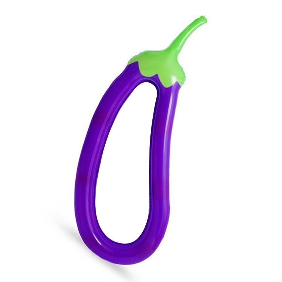 Inflatable eggplant floating bed, floating raft for adults and children floating net mesh swimming circle, floating lounge chair