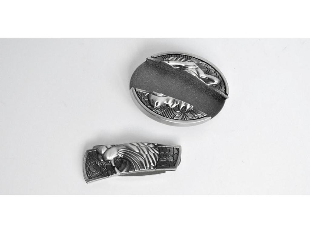 Pánská punková androgynní spona na opasek nůž - Cool hip hopový styl, Sebeobranný doplněk