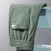 Men's Autumn Trend Corduroy & Velvet Tapered Pants - Versatile, Loose-Fit, Hong Kong Style Casual