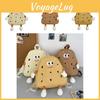 Adorable Cartoon Biscuit Backpack For Kids Durable Nylon Breathable Schoolbag For Boys And Girls