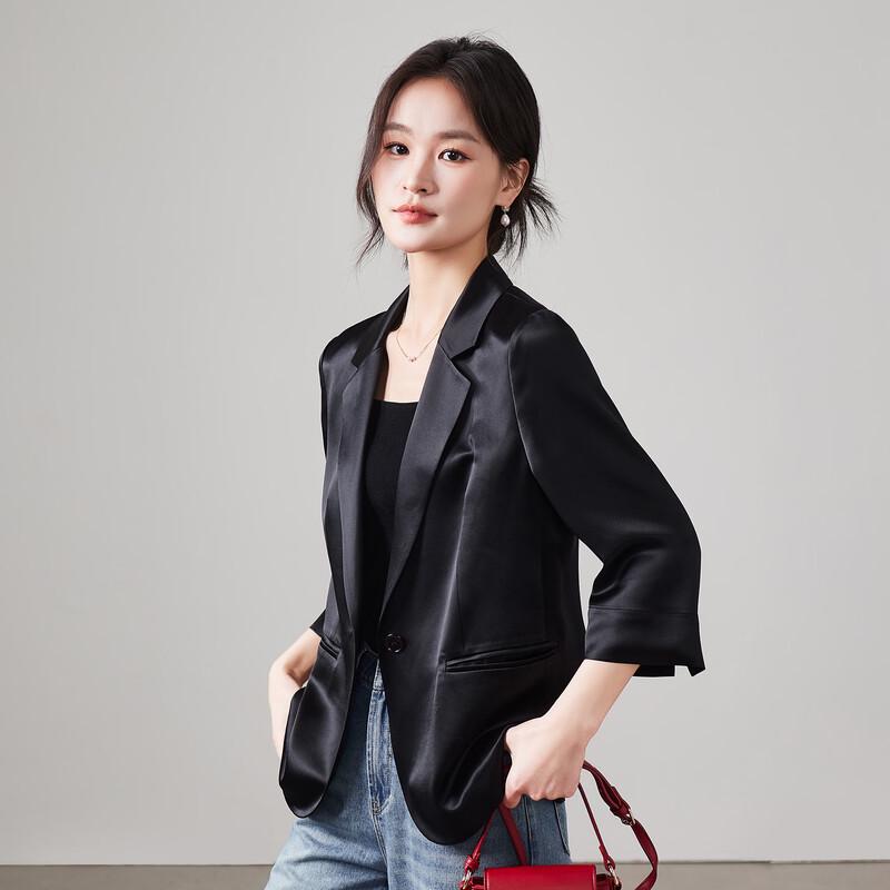 SOFSIL Women s Elegant Loose Drape Blazer L