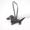 +Cartoon Leather Sausage Dog Hand Rope Bag Pendant Phone Case Accessories Pendant Car Dog Keychain