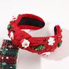 Crystal Top Knot Headwear Beaded Head Hoop Luxury Christmas Wide Headbands  Women