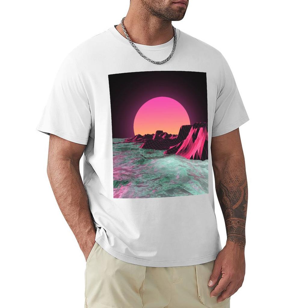 80s R I S E R Tshirt Basic Breathable Solid Color Tshirt