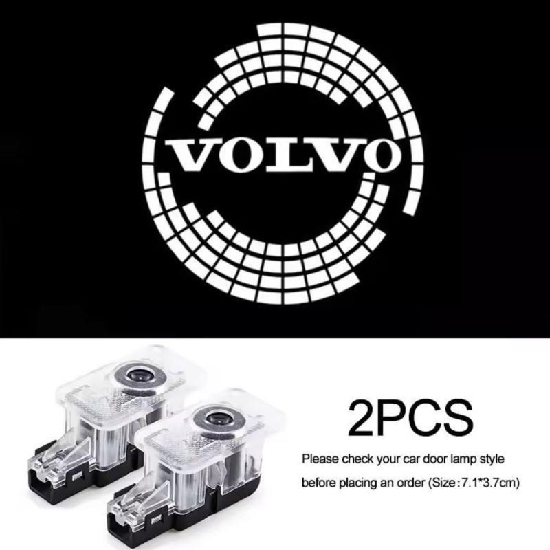 LED Car Door Logo Projector Light For Volvo XC90 V90 V60 XC60 V40 S80 S60 S90 C40 XC40 V70 XC70 C30 C70 EX90 Rdesign Accessory
