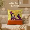 Cartoon S-SuperjailS Cushion Cover Double-Sided Printed Pillow Cover Hypoallergenic Dust-Mite Proof