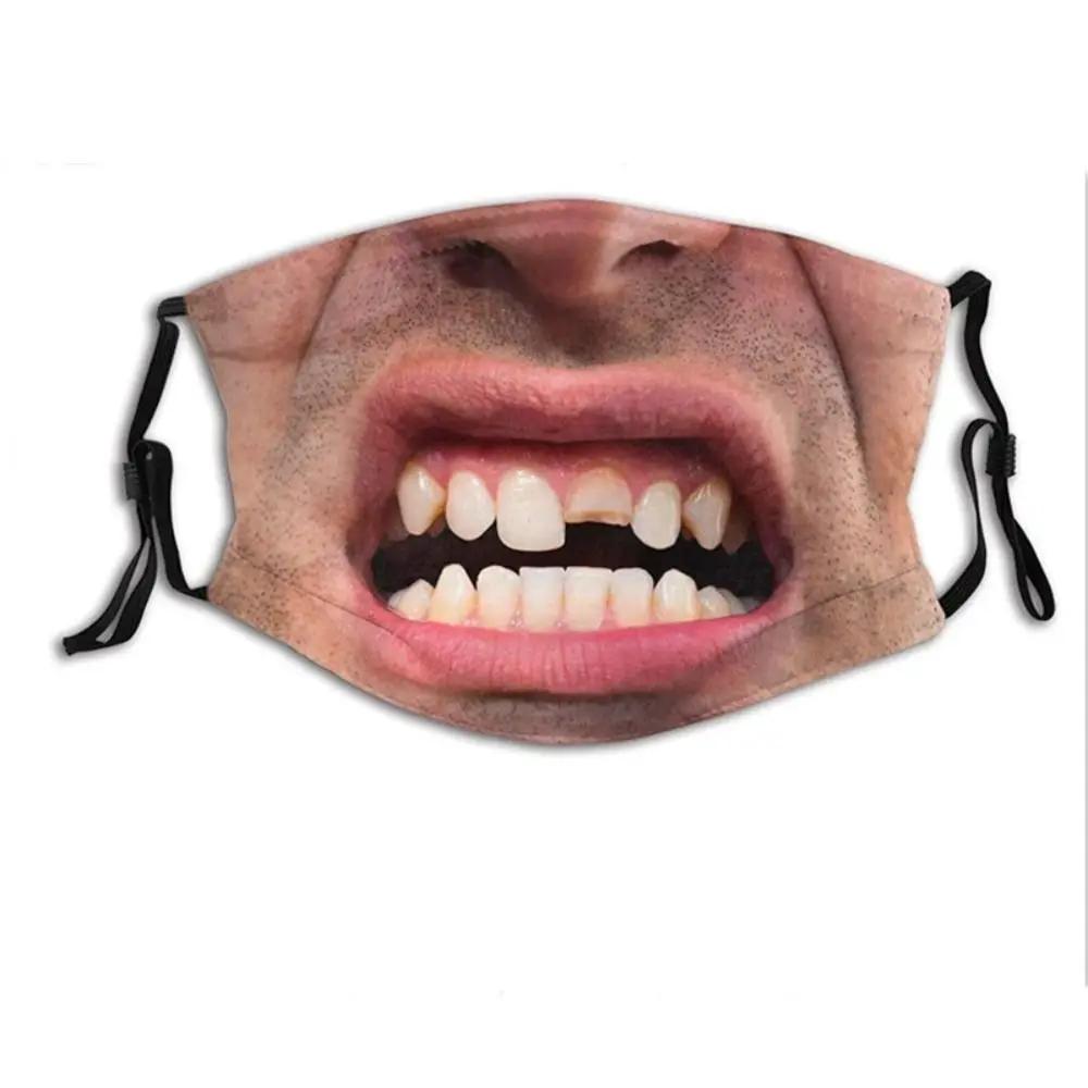 3D Three-dimensional Mask Personality Creative Social Funny Imitation Facial Expression Dance Cotton Printed Mask