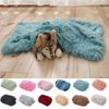Dog Bed Mat Pet Cat Plush Soft Warm Cushion Pet Washable Candy Colored Blanket Kennel Puppy Pet Cat Dog Supplies Suit For Winter