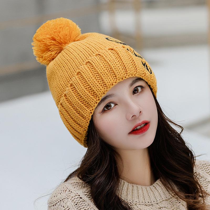 Warm Hats Hairball Design Caps 