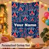 Paris Saint-Germain _ PSG Personalized Wall Tapestry Custom Name Text Polyester Hanging Decor Home Room