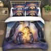 Penguin 3D Printing Duvet Covers, Wildlife Microfibre Soft Bedding Sets And Pillowcase With Hidden Zipper For Kids Super King