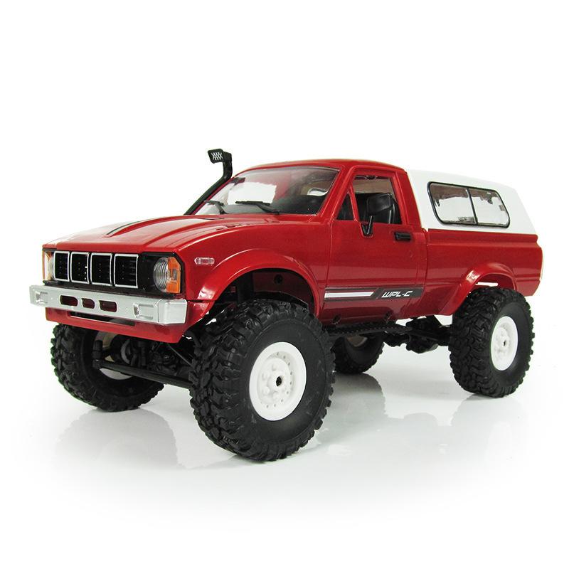 WPL Off-Road Car Trucks Vehicle C24-1 1:16 Electric Metal Car Model Radio Remote Control Boys Toys for Children Kids DIY