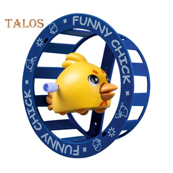 

Заводная игрушка-цыпленок из мультфильма, вращающееся на 360 градусов колесо, развивающая игрушка-цыпленок для малышей, мальчиков и девочек, заводная игрушка-вертушка в виде животного синий