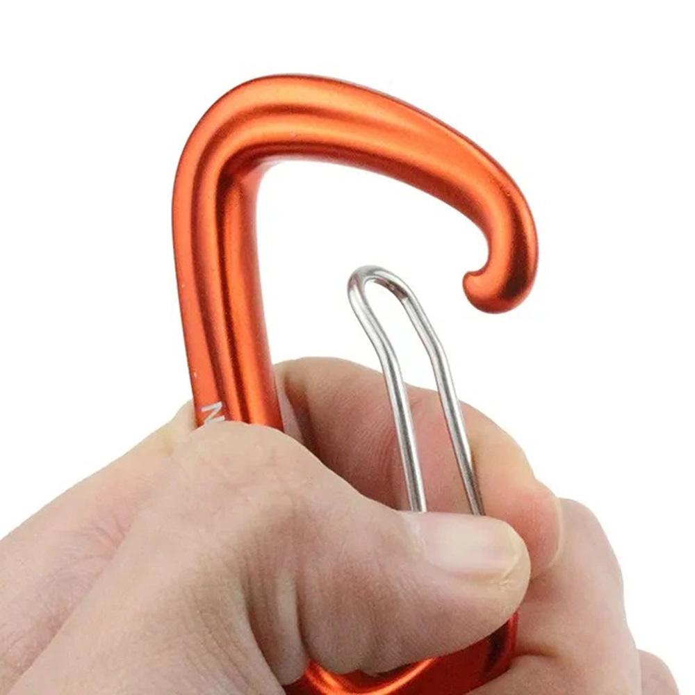 2 Stück Hochfeste D-Form Karabiner Schnalle Haken 12KN Sicherheitsverschluss Outdoor Abenteuer Ausrüstung Zubehör.