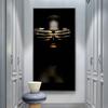 Black And Glod African Nude Woman Oil Painting On Canvas Posters and Prints Scandinavian Wall Art Picture for Living Room