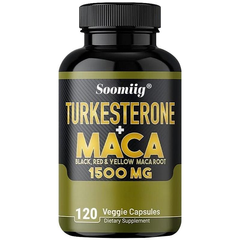 

Maca Root 1500 Mg Supplements, Black Red Yellow Maca Extract, 120 Capsules 120 Capsules