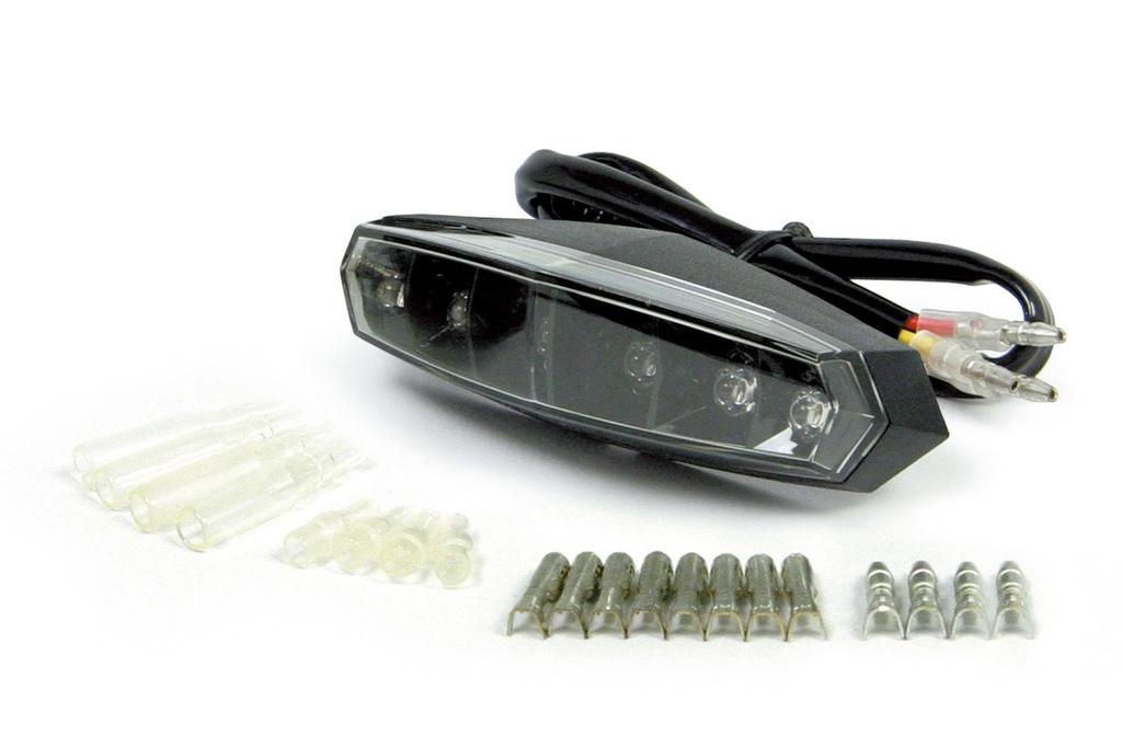 SP Takegawa LED Mini Tail Lamp, Black, for 12V Handbrakes, 05-08-0017