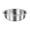 Large Capacity Dough Kneading Basin Stainless Steel Mixing Bowl, Kitchen Prep Bowl for Baking Washing Vegetables, Heavy Duty Home Flat Bottom Soup Pot