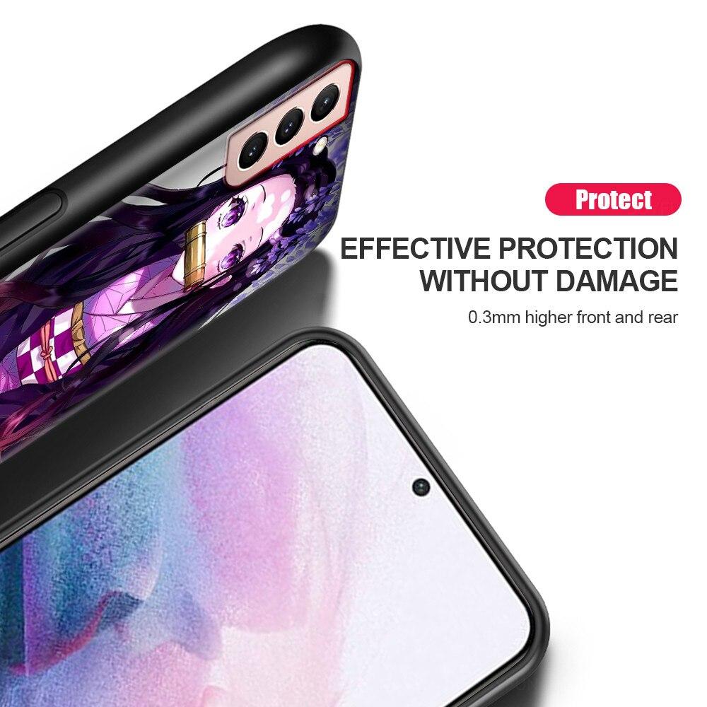 Shell For Samsung Galaxy S22 S21 S20 Ultra FE S22 S21 S20 S10 S9 S8 Plus 4G 5G S10e S7 Edge Cartoon Demon Slayer Tomioka Giyuu