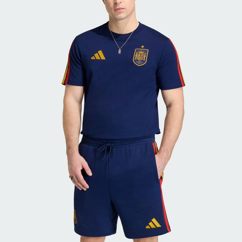 adidas T-shirt DNA Spagna Blu Scuro Top da Uomo JZ2261