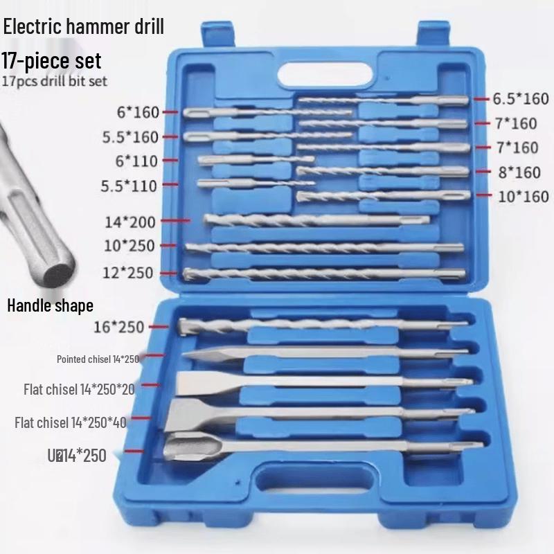 Sixi 17-Piece Electric Hammer Drill Bit Set