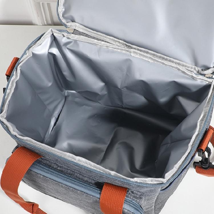 Lunch Box Thermal Bag Insulated Bag Large Capacity Picnics Bag Double Layers Lunch Bag Coolers Bag for Man