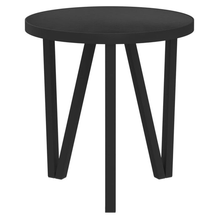 VidaXL Table à thé Noir Ø35 cm MDF 331667