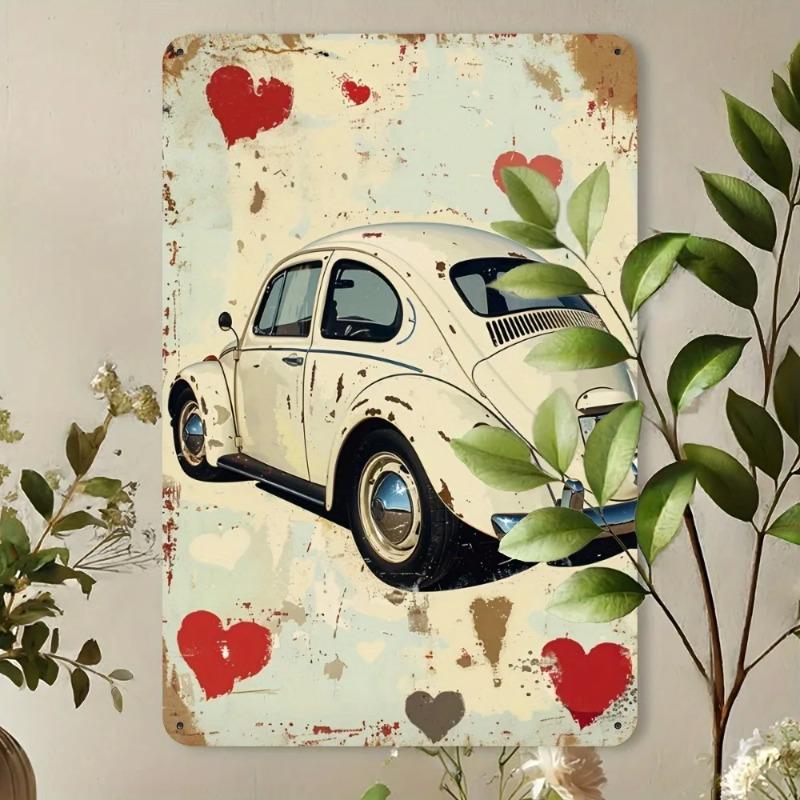 Retro Car Garage Metal Tin Sign Vintage 8x12 Inch Wall Art for Man Cave Bar Decor
