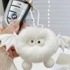 Cross-Border Plush Little Devil Soot Ball Faux Rex Rabbit Fur Pendant Keychain/Backpack Charm