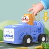 Children's Cartoon Animal Inertia Toy Car Pressing Engineering Vehicle Wholesale