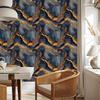 Navy Blue and Rust Ink Wallpaper for Living Room and Bedroom 50x1000