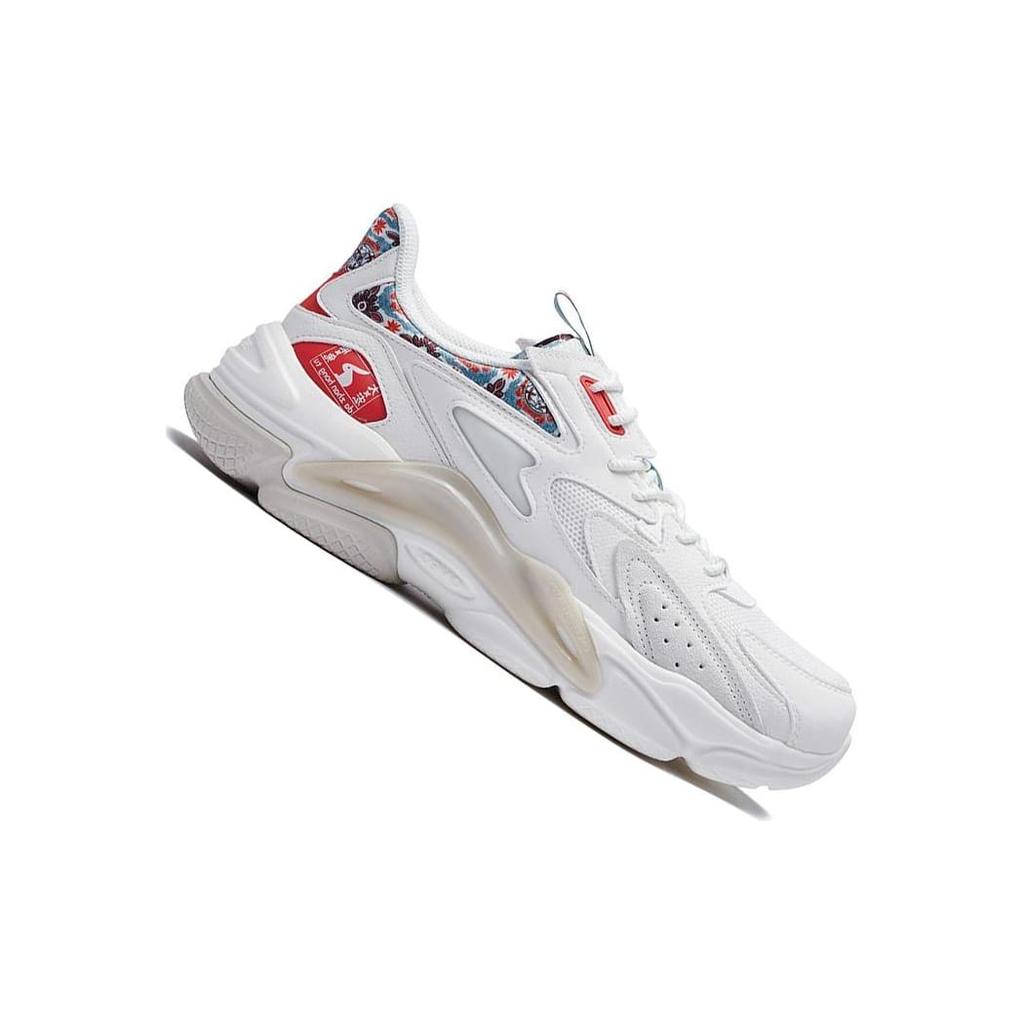 361 Slip Resistant Abrasion Resistant Low top Sports Casual Shoes Men's White Red 572316768 /