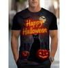 Fashion Halloween Men's T-shirts Clothing Crew Neck Short-sleeved Tee Funny Pumpkin 3D Printed Short Sleeve T-shirt For Men