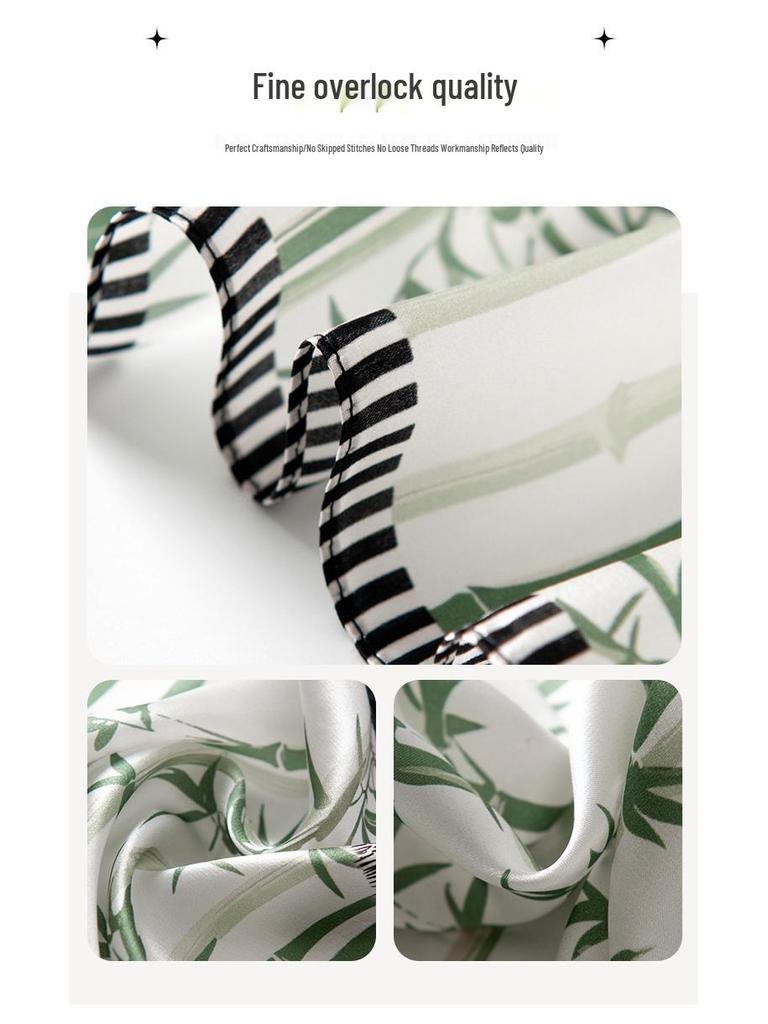 Autumn Red Panda Print Scarf: Cute Decorative Neck Warmer & Sunshade