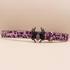Leopard Print Rhinestone Punk Leather Belt - Y2K Style Women's Decorative Waistband