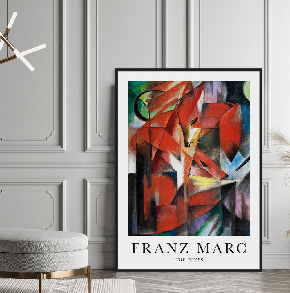 Poster Geometric Fox Franz Marc
