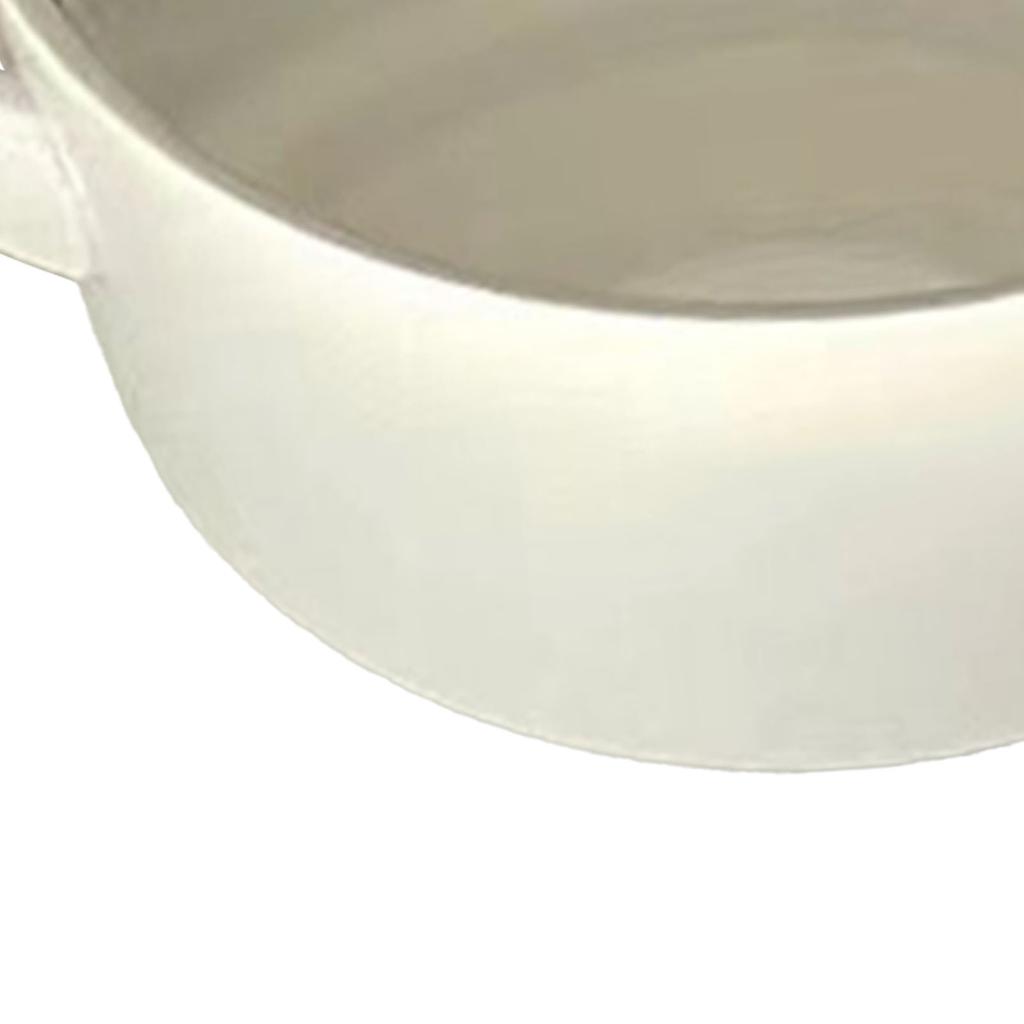 6in Soup Bowls Multifunctional Thermal Insulation Ceramic Soup Crocks with Double Handles Lid for Instant Noodles Soup