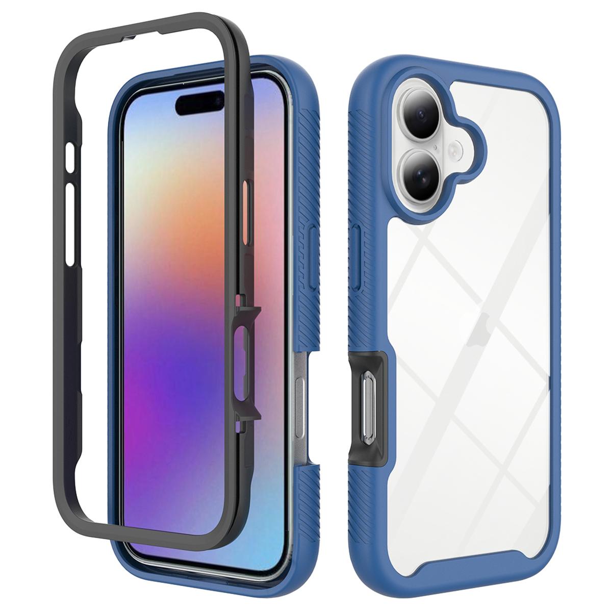 

Для iPhone 17 Чехол Противоударный 2 в 1 ПК+ТПУ Чехол для телефона Blue