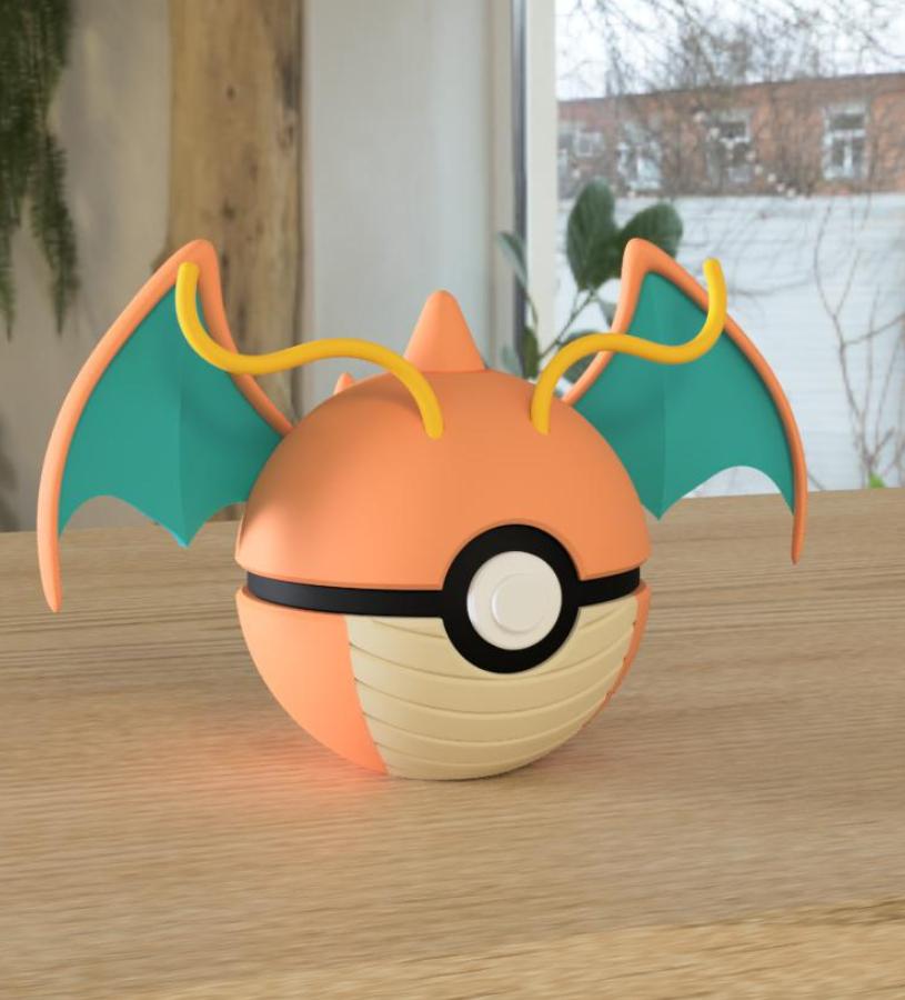Poké Ball Pokemon Form Sphere Figures Model Statue Desktop Ornament 3d Printed Model Trendy Toy Surprise Gift Collectible
