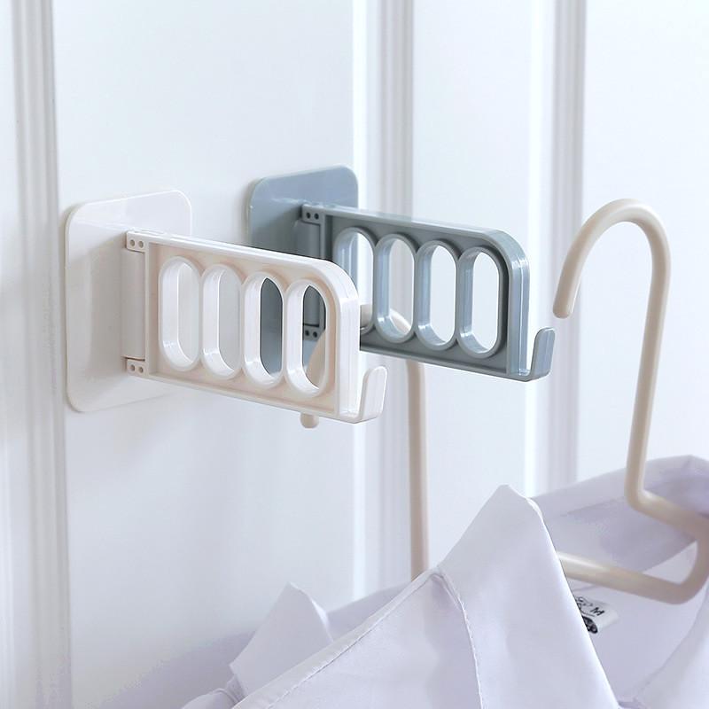 1PC Rotatable Wall-mounted Multipurpose Sticker Hanger Hooks With 4 Cells ADM