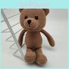 Handmade Knit Children Bear Soft Plush Animal Toy Playroom Decor Birthday Gift