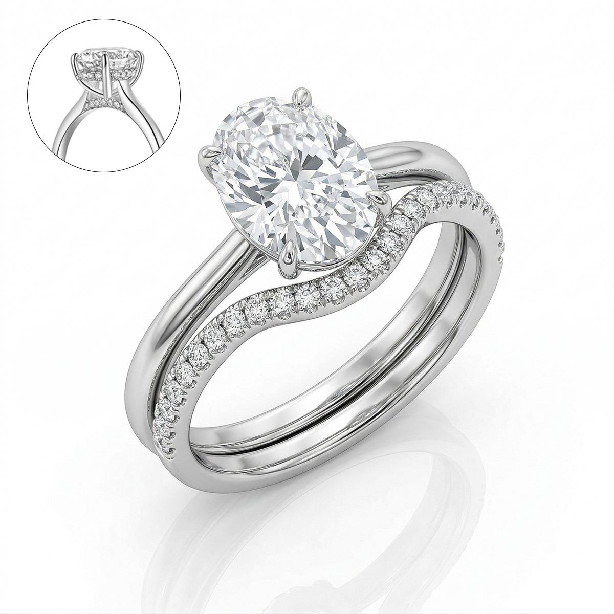 

Cross Super Sparkle Zircon Ring Set: Women s 14K Gold-Plated Copper Luxury Jewelry Size 9